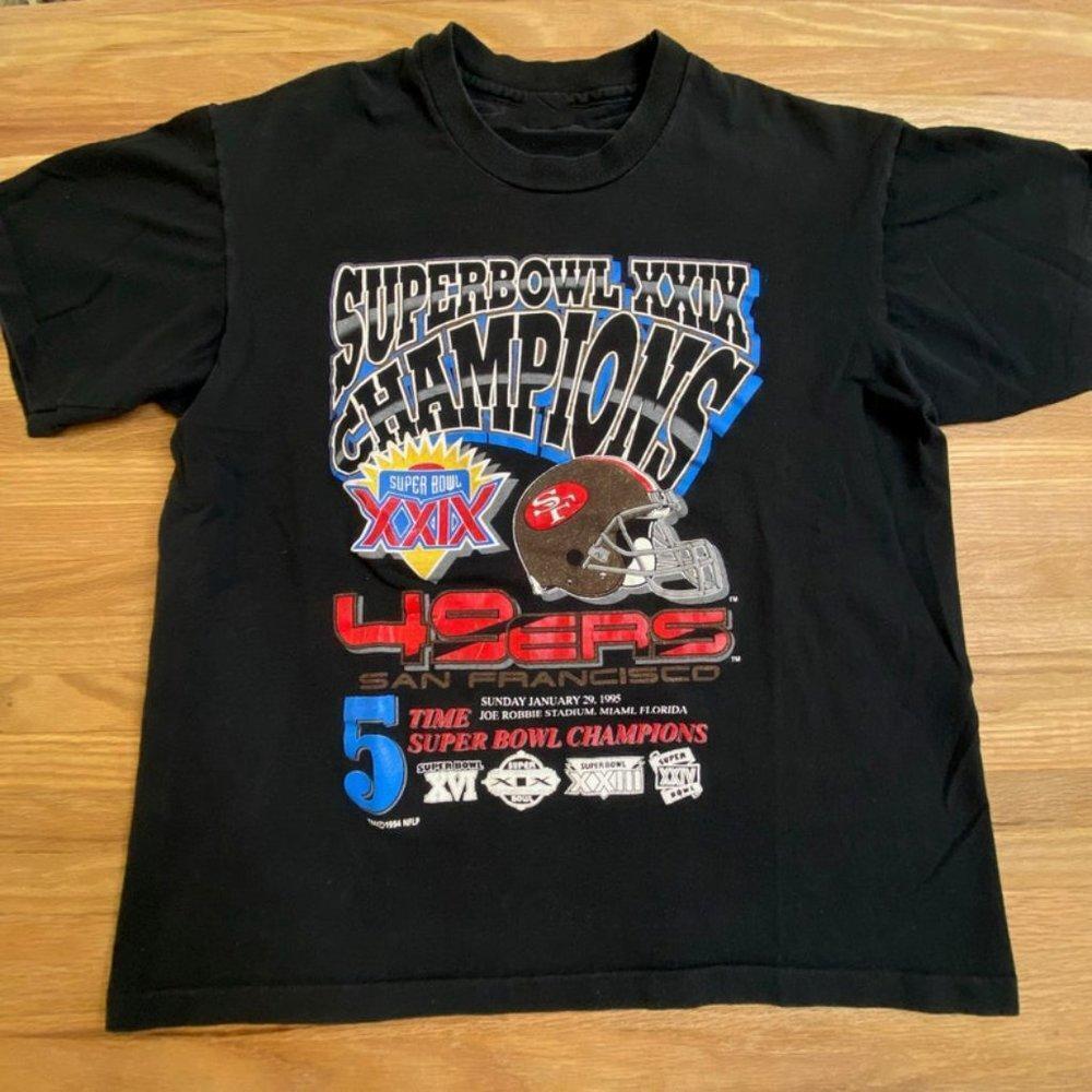 1995 Orlando Magic T-Shirt Superbowl Champion 49Ers San Francisco Shirt Tee